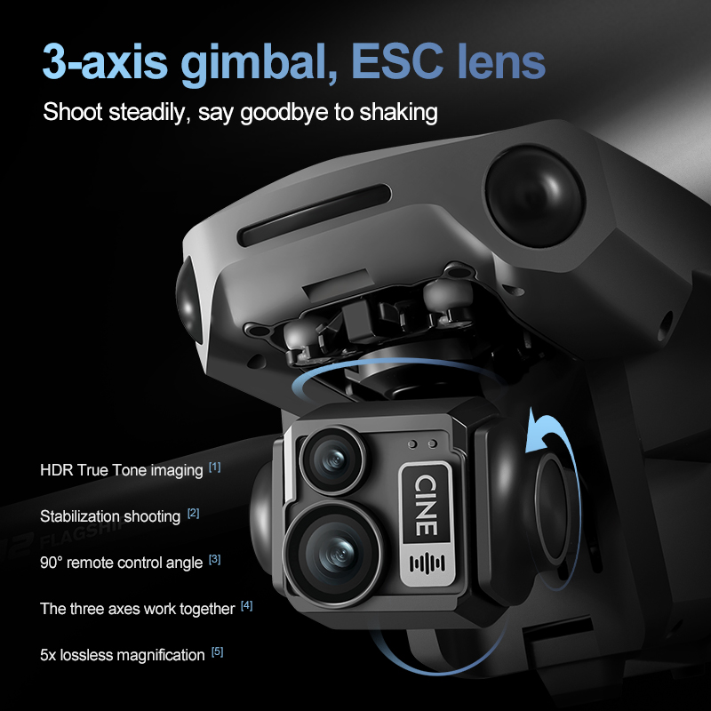 8K 3 Eksenli Gimbal Fırçasız 7 - Drone Gimbal Brushless incelemesi ve fiyatı