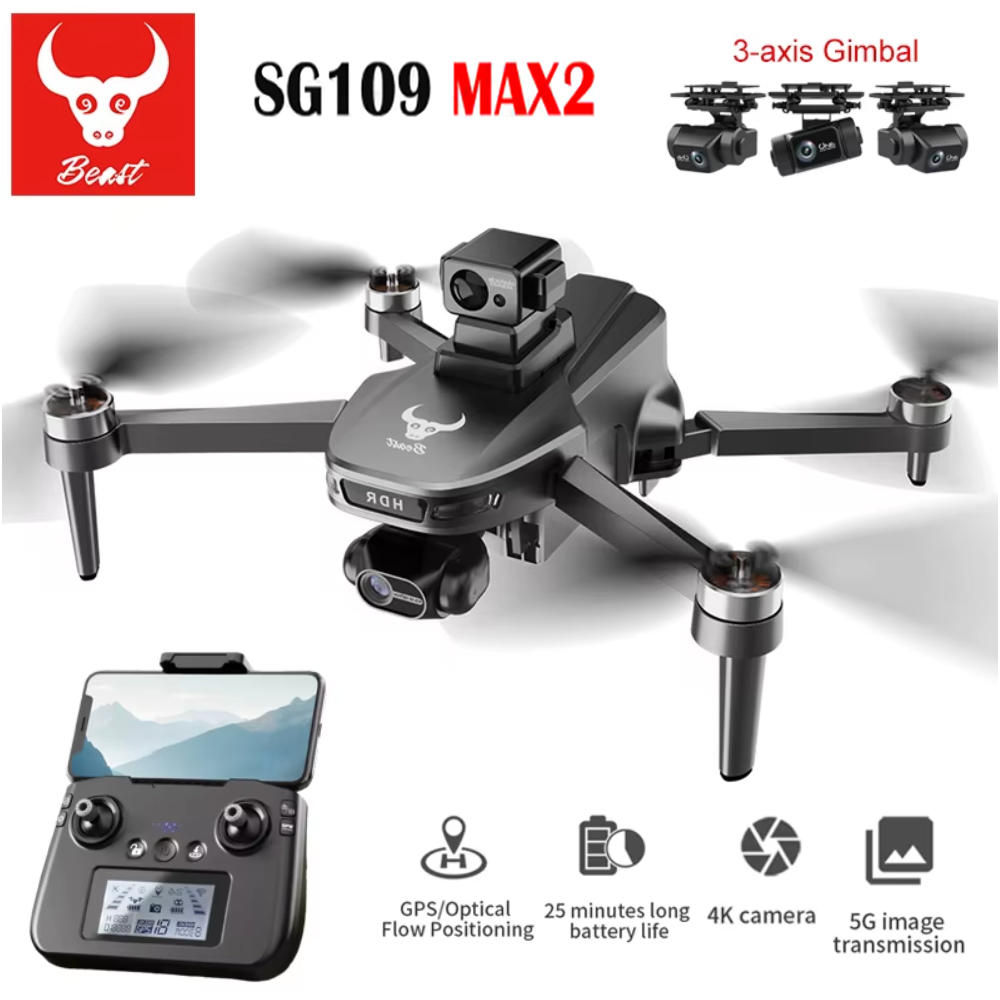 SG109 MAX2 Profesyonel FPV 8K  - Drone Gimbal 3 Axis incelemesi ve fiyatı