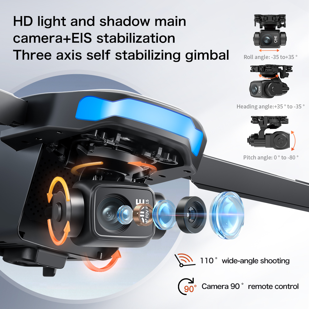 Yeni S-X1 MAX Drone GPS 8K Pro - Drone Gimbal Brushless incelemesi ve fiyatı