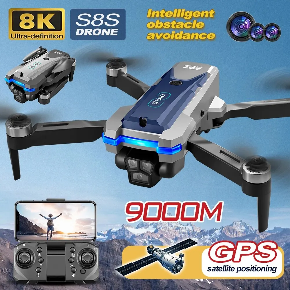 S8S GPS Drone 5G Wifi 8K HD çi - Drone Gimbal Brushless incelemesi ve fiyatı